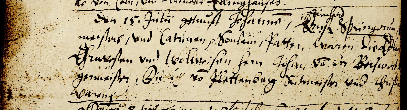 Baptism Johannes Springorum